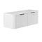Fienza 120UW-C Minka Curved Satin White 1200 Wall Hung Cabinet - Special Order