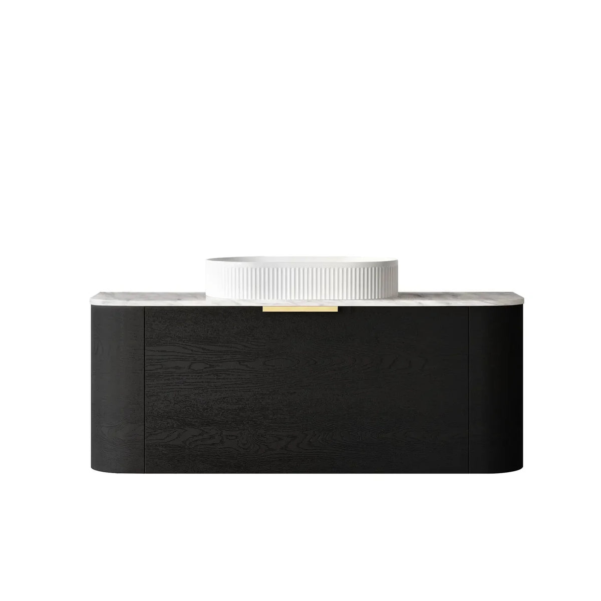 Otti Bondi Wall Hung Vanity, Black Oak