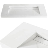 Otti Moonlight Wall Hung Vanity, Satin White