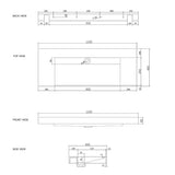 Otti Moonlight Wall Hung Vanity, Satin White