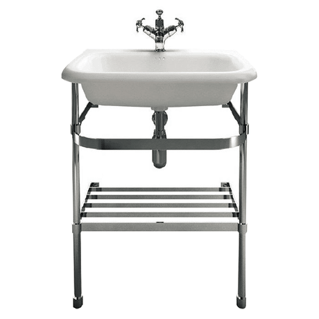 Abey Burlington 132107 Classic Basin With Stainless Wall Stand Basins