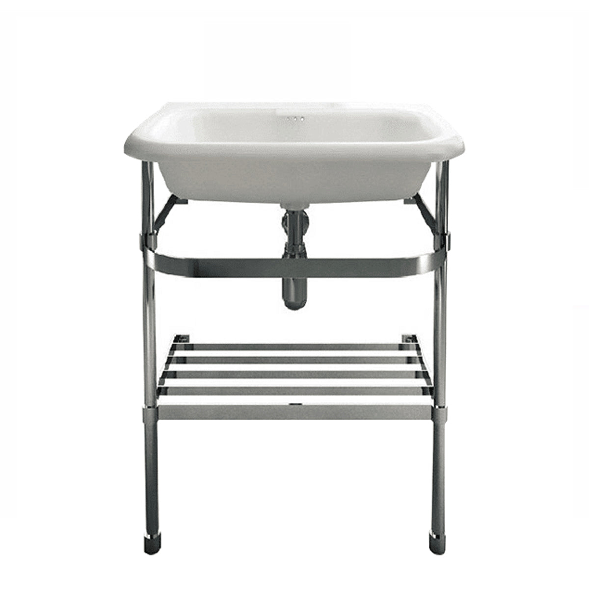Abey Burlington 132107 Classic Basin With Stainless Wall Stand Basins