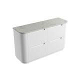 Aulic 1500mm Curva Floorstanding Vanity with Solid Surface Top Alpine Top CA57-1500-ST86FT Vanity Units