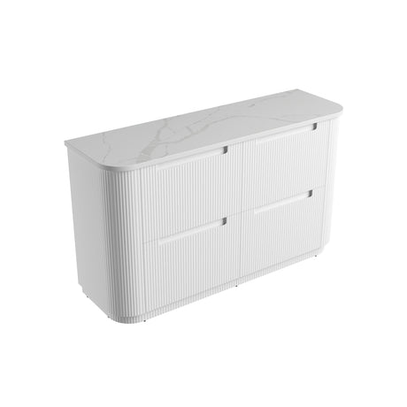Aulic 1500mm Curva Floorstanding Vanity with Solid Surface Top Palis Top CA57-1500-ST66FT Vanity Units