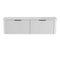 Fienza 150UW-C Minka Curved Satin White 1500 Wall Hung Cabinet - Special Order