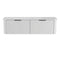 Fienza 150UW-C Minka Curved Satin White 1500 Wall Hung Cabinet