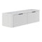 Fienza 150UW-C Minka Curved Satin White 1500 Wall Hung Cabinet - Special Order