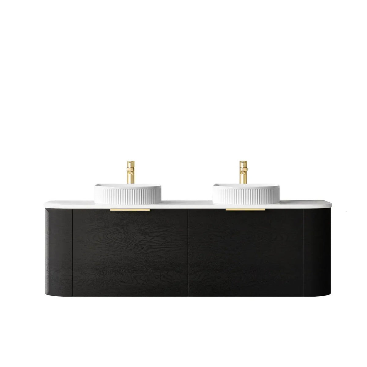 Otti Bondi Wall Hung Vanity, Black Oak