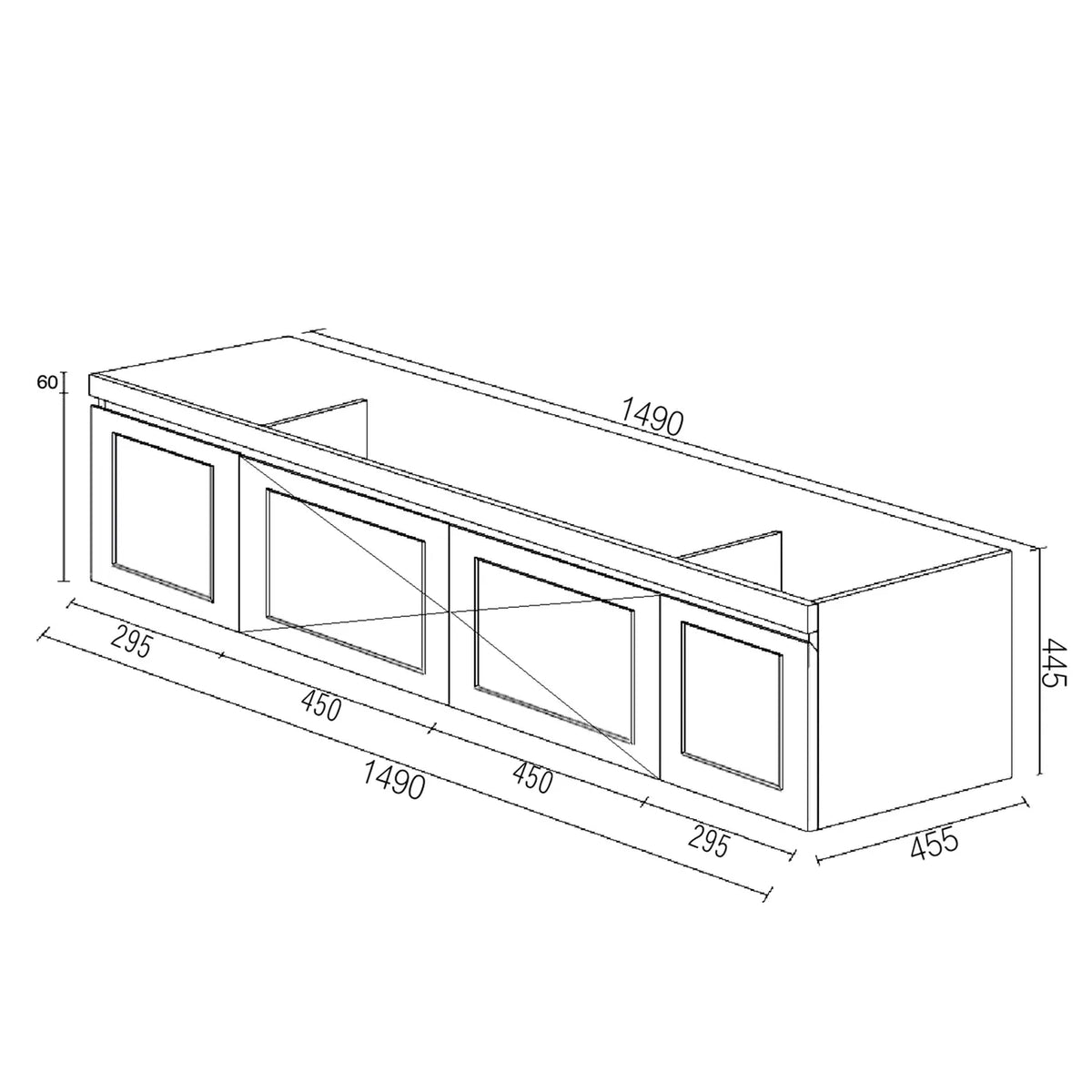 Otti Hampton Mark II Wall Hung Vanity - Satin White