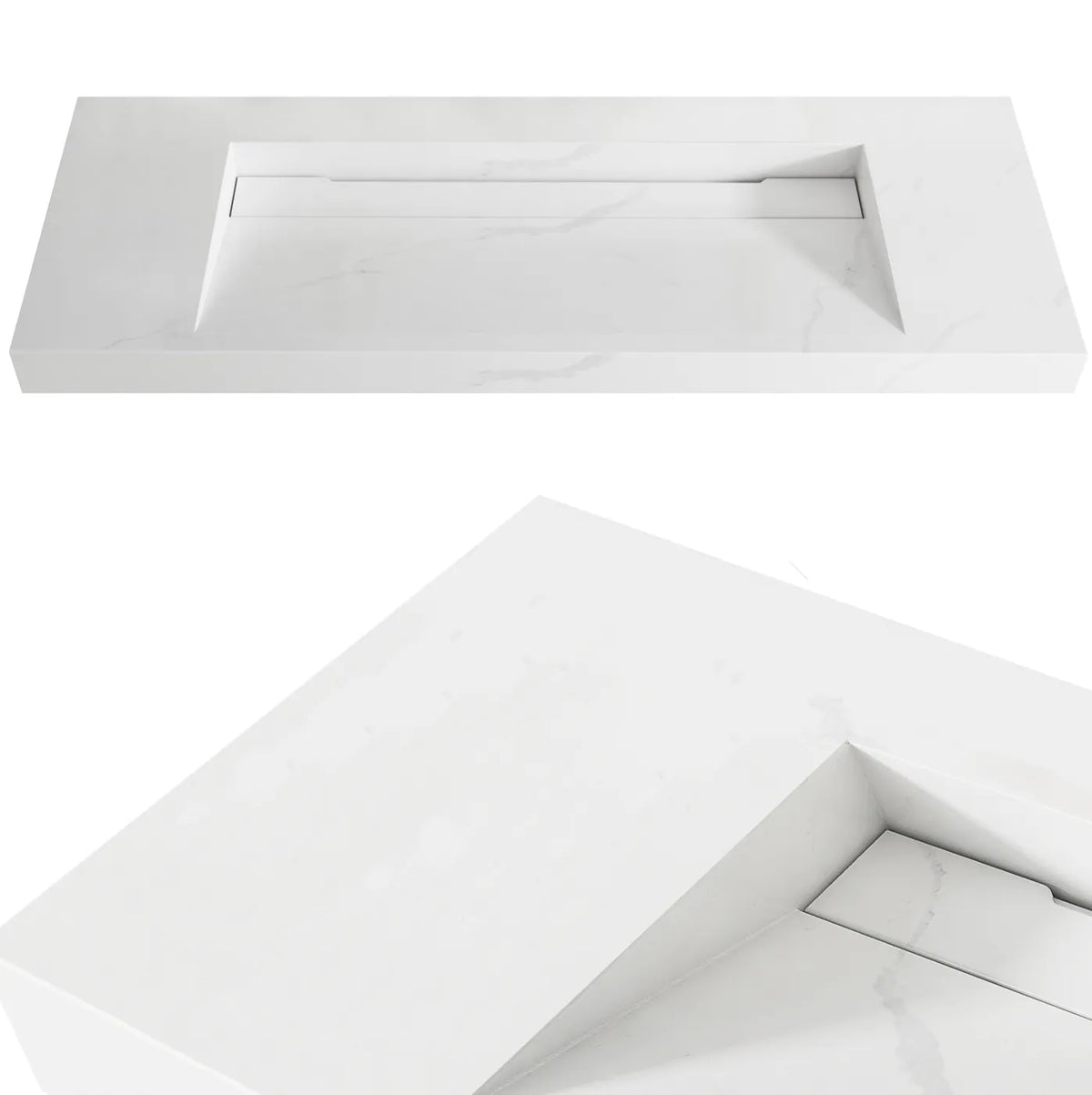 Otti Moonlight Wall Hung Vanity, Satin White