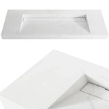Otti Moonlight Wall Hung Vanity, Satin White