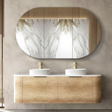 Otti Bondi Wall Hung Vanity, Natural Oak