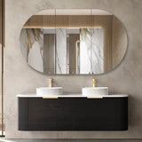 Otti Bondi Wall Hung Vanity, Black Oak
