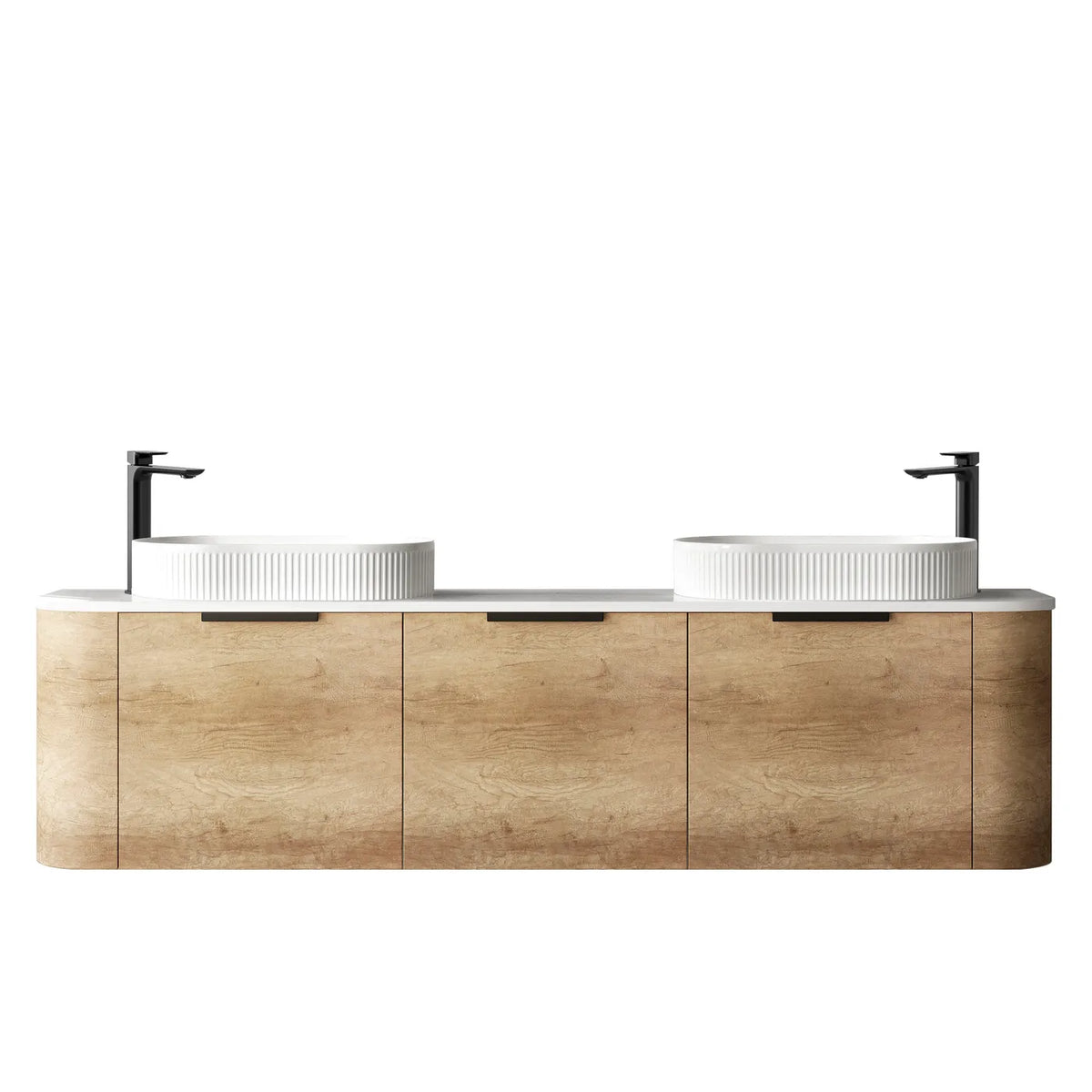 Otti Bondi Wall Hung Vanity, Natural Oak
