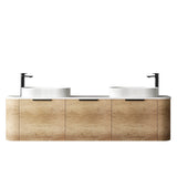 Otti Bondi Wall Hung Vanity, Natural Oak