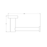 Nero NR1986BN Mecca Toilet Roll Holder - Brushed Nickel