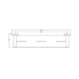 Nero NR1987aMW Mecca Metal Shower Shelf - Matte White