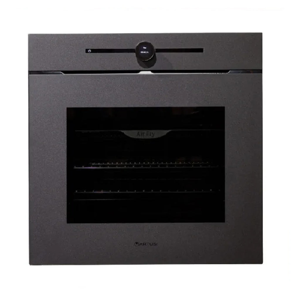 Artusi AON610NB 60cm Multifunction Electric Oven, Black Glass