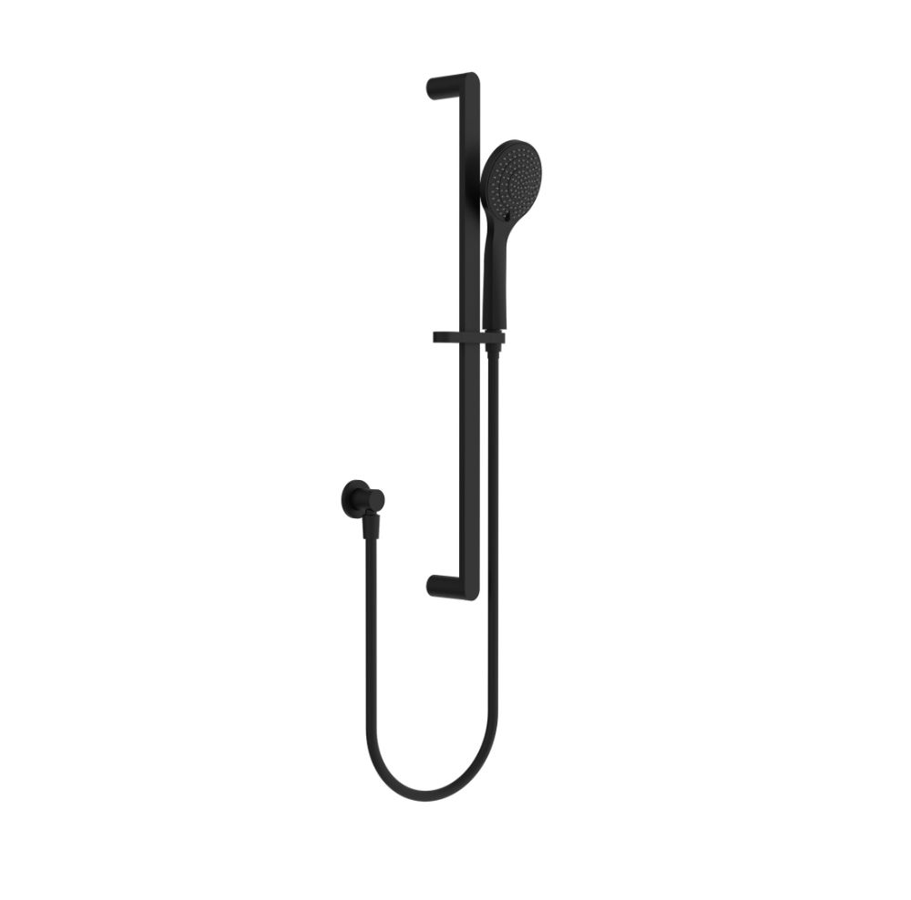 Nero Ecco Shower Rail With Air Shower Matte Black NR30802MB