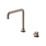 Nero Mecca Hob Basin Mixer Square Spout Brushed Bronze NR221901cBZ