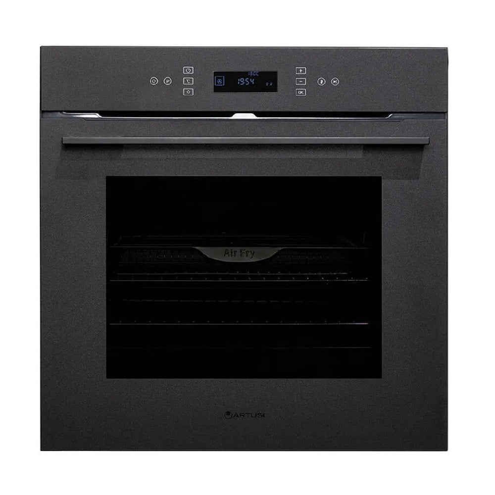 Artusi AOP412NB 60cmSignature Series Built-In Electric Oven, Black Glass