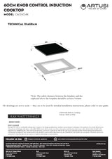 Artusi CAID604K 60cm Induction Cooktop