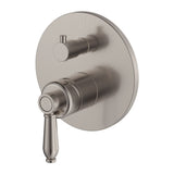 Fienza 202102NN Eleanor Wall Shower Mixer Brushed Nickel with Brushed Nickel Handle