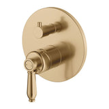 Fienza 202102UU Eleanor Wall Mixer Diverter, Urban Brass with Urban Brass Handle