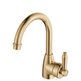Fienza Eleanor 202104Uu Gooseneck Urban Brass Mixer With Handle Basin Mixers
