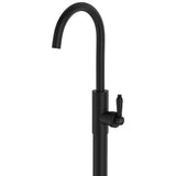 Fienza 202112BL-LF Eleanor Floor Mounted Basin/Bath Mixer, Matte Black Handle, Lead Free, Matte Black