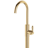 Fienza 202112UU-LF Eleanor Floor Mounted Basin/Bath Mixer, Urban Brass Handle, Lead Free, Urban Brass