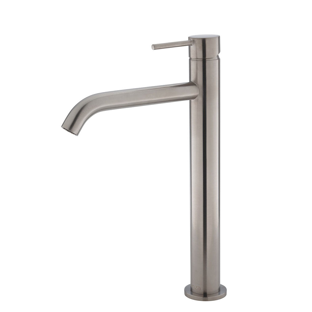 Fienza Kaya 228107Bn Brushed Nickel Tall Basin Mixer Mixers
