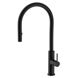 Fienza Kaya Pull Out Sink Mixer Matte Black 228108B Kitchen Taps