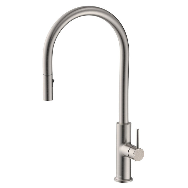 Fienza Kaya Pull Out Sink Mixer Brushed Nickel 228108Bn Kitchen Taps