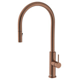 Fienza 228108CO-LF Kaya Pull Out Sink Mixer, Brushed Copper