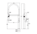 Fienza Kaya 228109Ub Urban Brass Pull Down Mixer Tap Kitchen Taps
