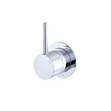 Fienza 228114-LF Kaya Up Wall Mixer, Small Round Plate, Chrome