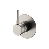 Fienza 228114BN-3-LF Kaya Up Wall Mixer, Large Round Plate, Brushed Nickel