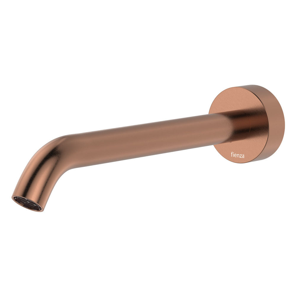 Fienza 228116CO-LF Kaya Bath/ Basin Spout, 220mm Outlet, Brushed Copper
