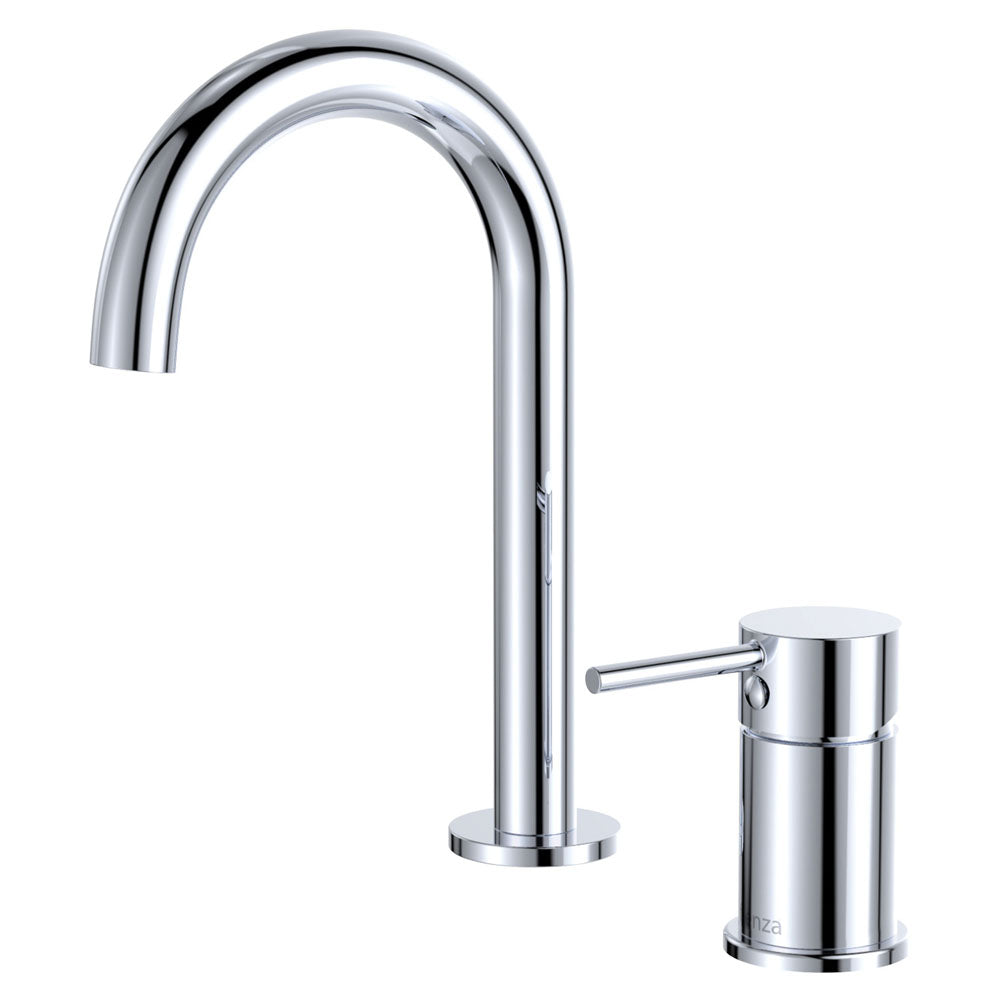 Fienza 228117-LF Kaya Hob Mounted Mixer Set, Chrome