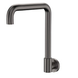 Fienza 228122GM-LF Kaya Squareline Wall Swivel Outlet Set, Gun Metal