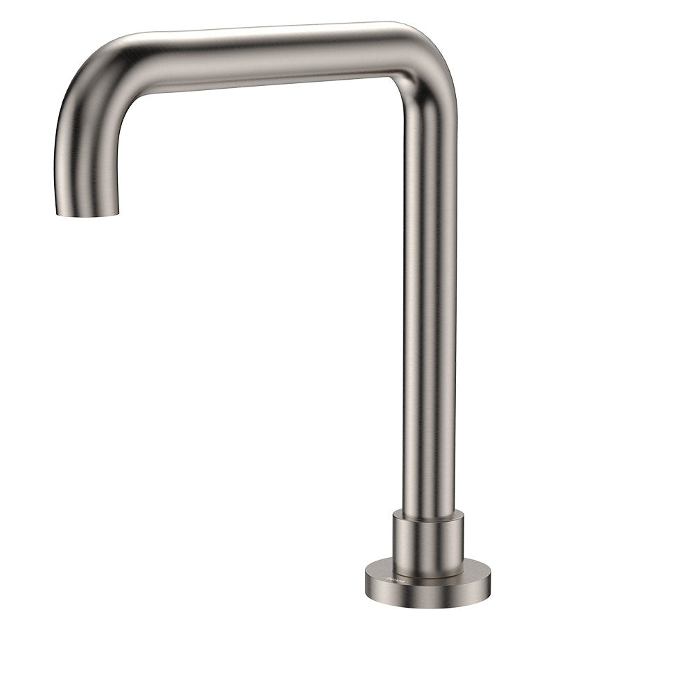Fienza 228123BN-LF Kaya Squareline Hob Outlet, Brushed Nickel