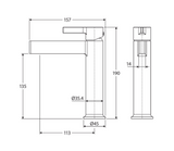 Fienza Sansa 229103 Chrome Basin Mixer Mixers