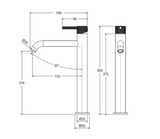 Fienza Axle 231107Bn Brushed Nickel Tall Basin Mixer Mixers