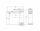 Fienza 234103B-LF Empire Slim Basin Mixer, Cold Start, Lead Free, Matte Black