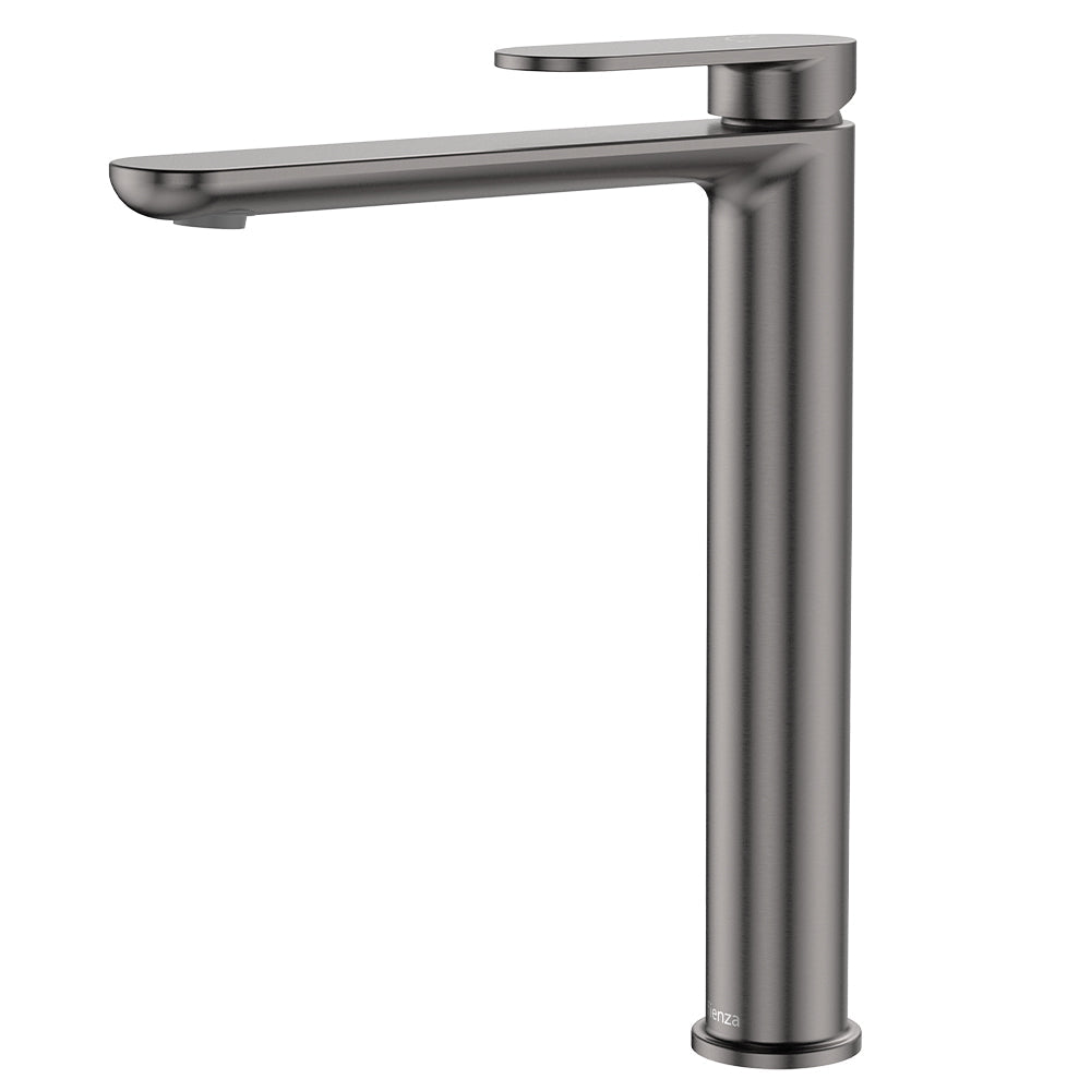 Fienza 234107GM-LF Empire Slim Tall Basin Mixer, Cold Start, Lead Free, Gun Metal