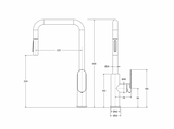 Fienza 234108-LF Empire Slim Pull Out Sink Mixer, Lead Free, Chrome