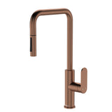 Fienza 234108CO-LF Empire Slim Pull Out Sink Mixer, Lead Free, Brushed Copper