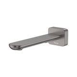 Fienza 234115GM-LF Empire Slim Wall Basin/Bath Outlet, 180mm, Square Plate, Lead Free, Gun Metal