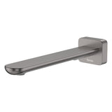 Fienza 234116GM-LF Empire Slim Wall Basin/Bath Outlet, 220mm, Square Plate, Lead Free, Gun Metal